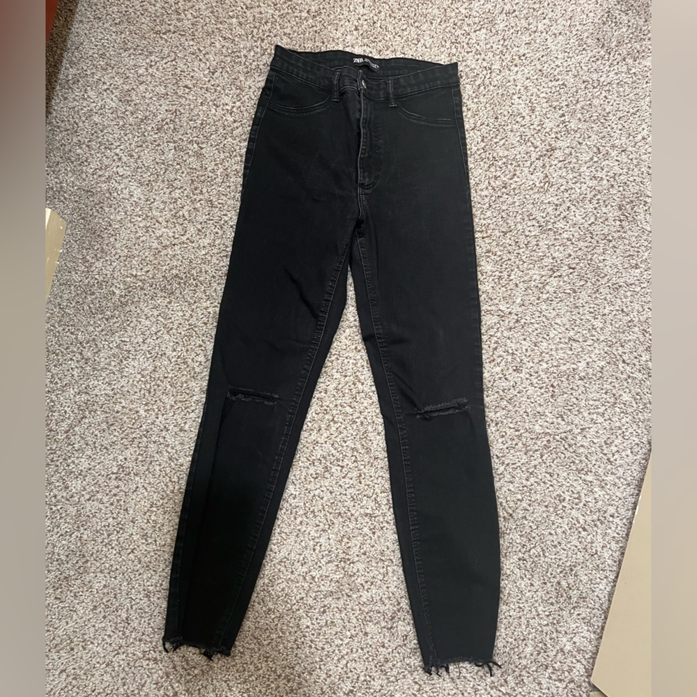 Zara black Jean worn twice